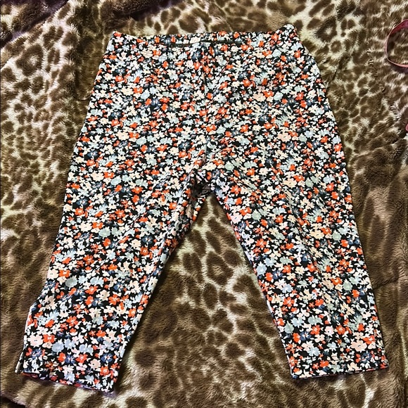 Floral Print Cropped leggings - Picture 1 of 5